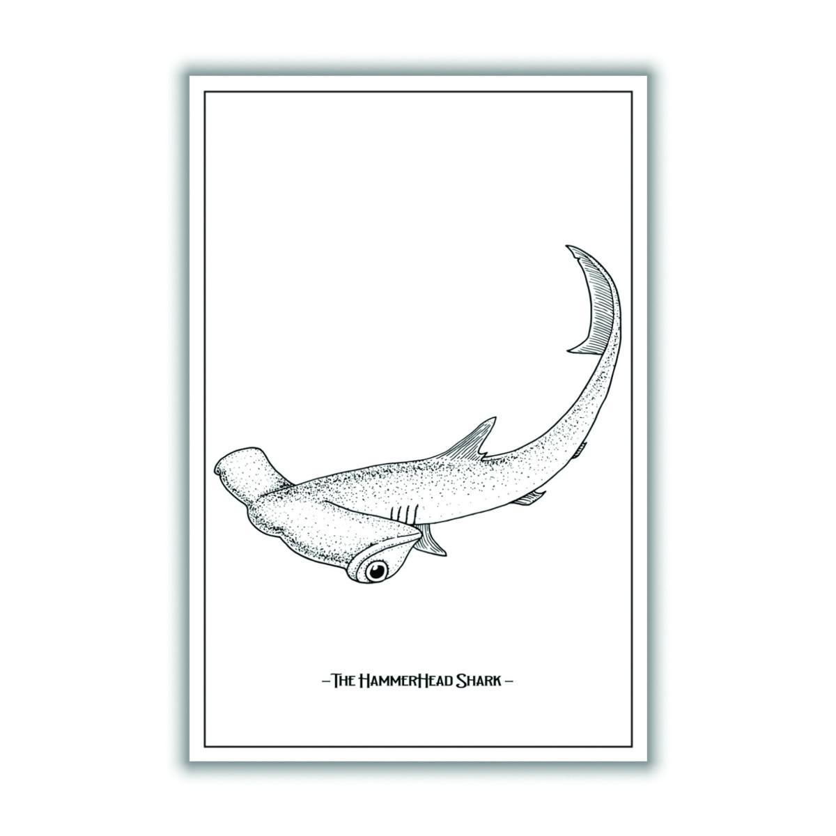 Grey The Hammerhead Shark Small Stanley Print House – image 3