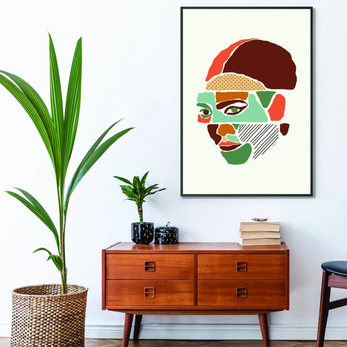 Color Abstract Faces #1 Large Stanley Print House – image 3