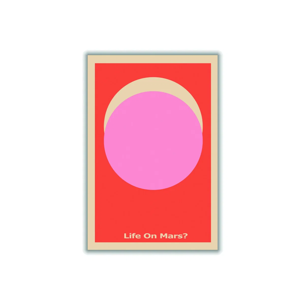 Red Life On Mars? Extra Large Stanley Print House – image 1