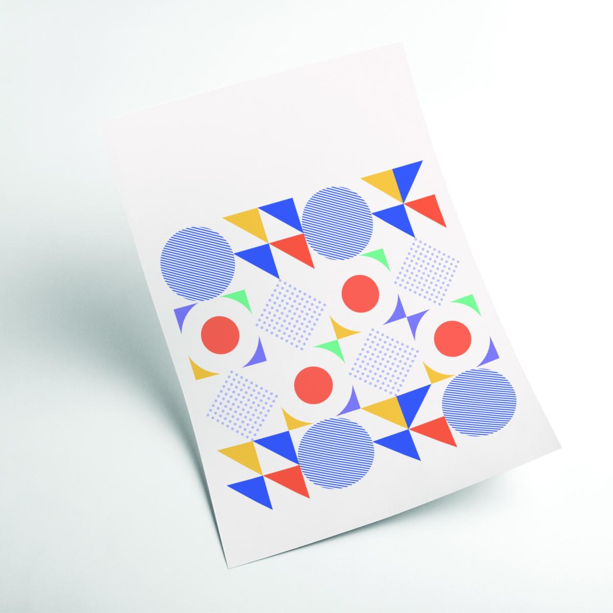 Retro Geometric 2 A2 420 X 594Mm Stanley Print House – image 2