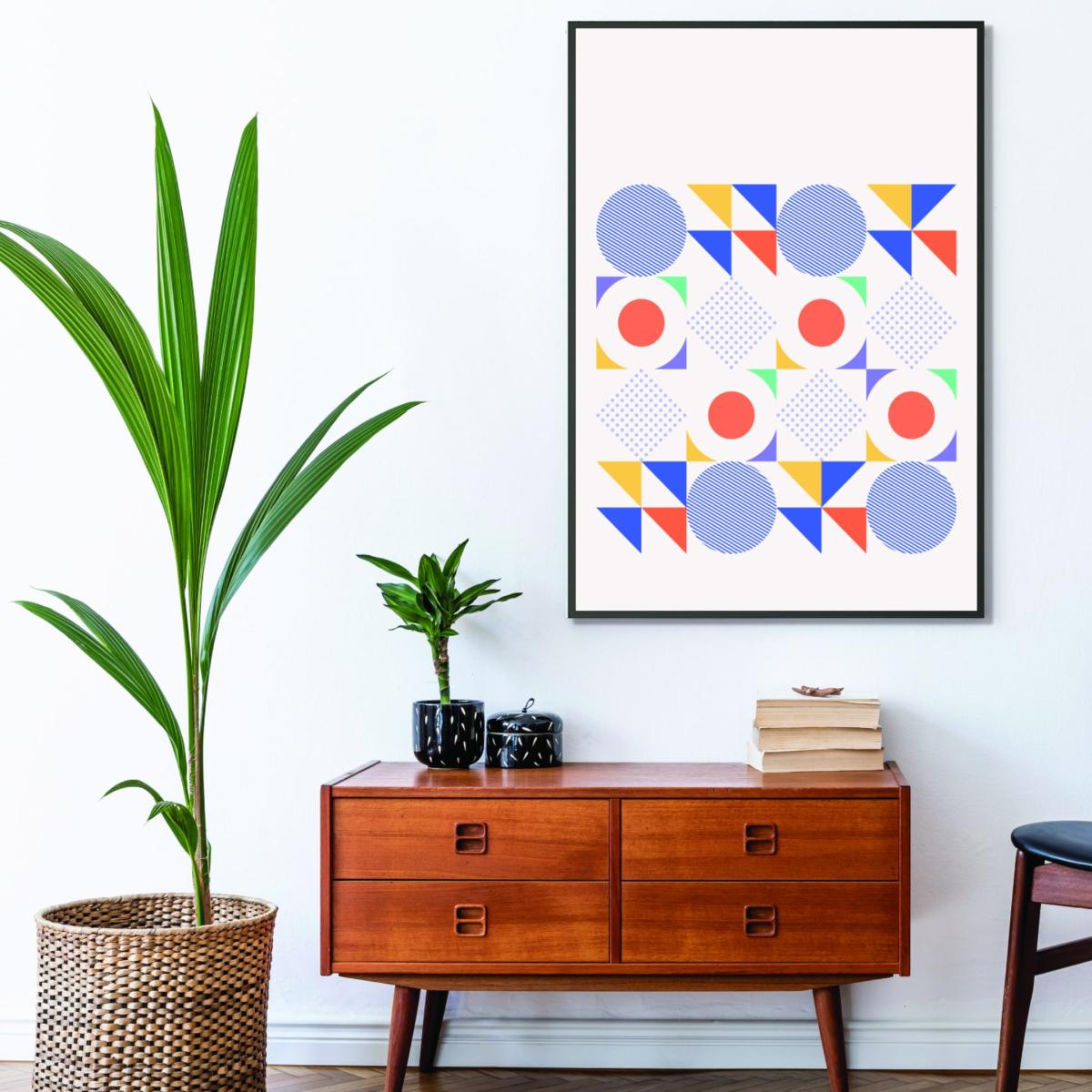 Retro Geometric 2 A2 420 X 594Mm Stanley Print House – image 3