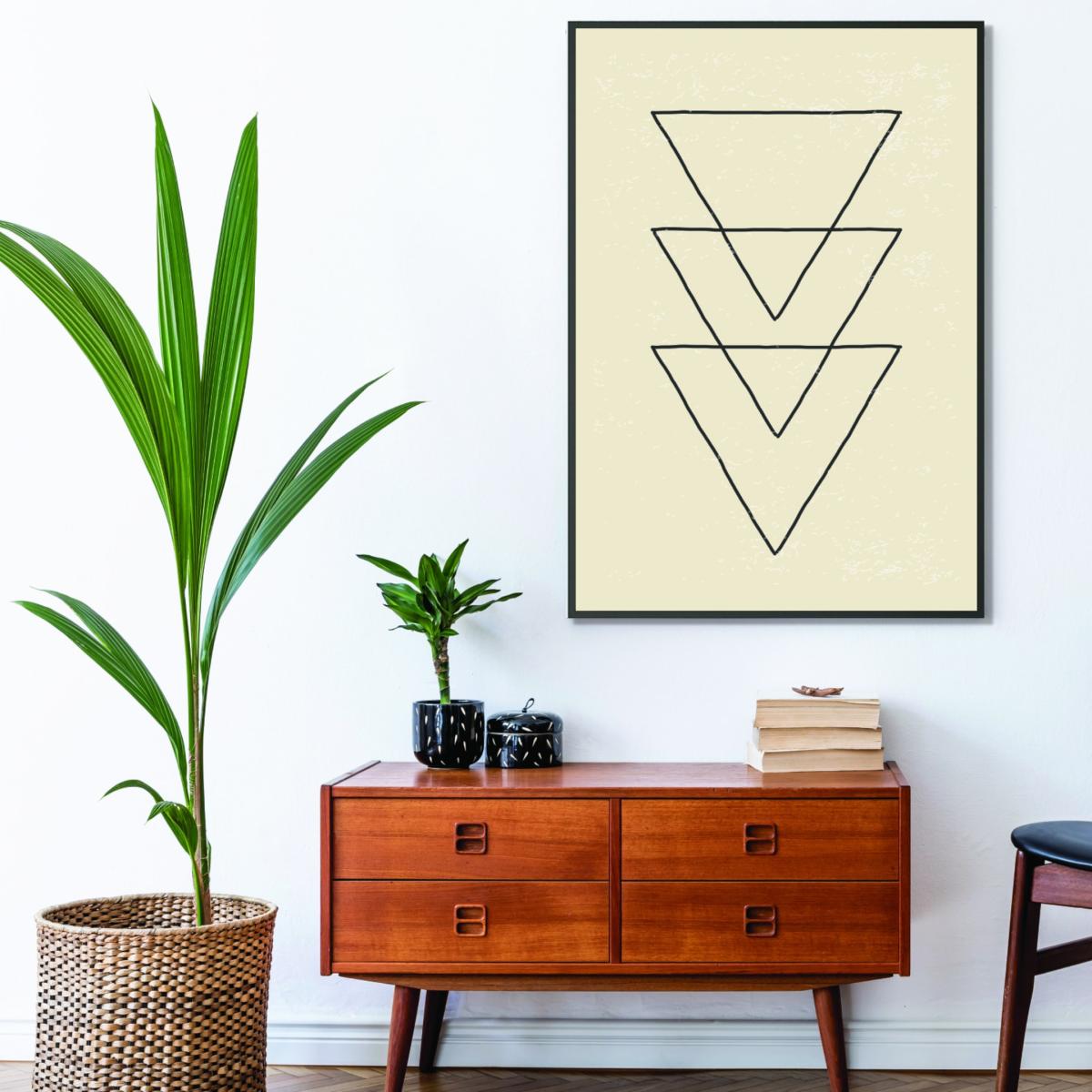 Black Abstract Triangles #8 Extra Small Stanley Print House – image 3