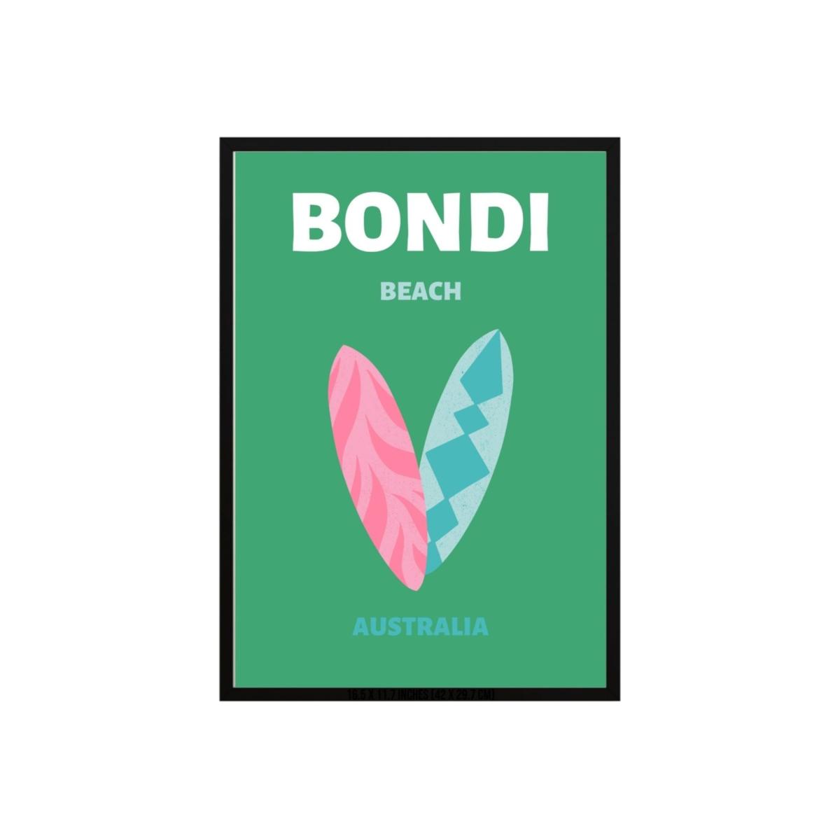 Green Bondi Surf Duo Poster | Artchi – image 1
