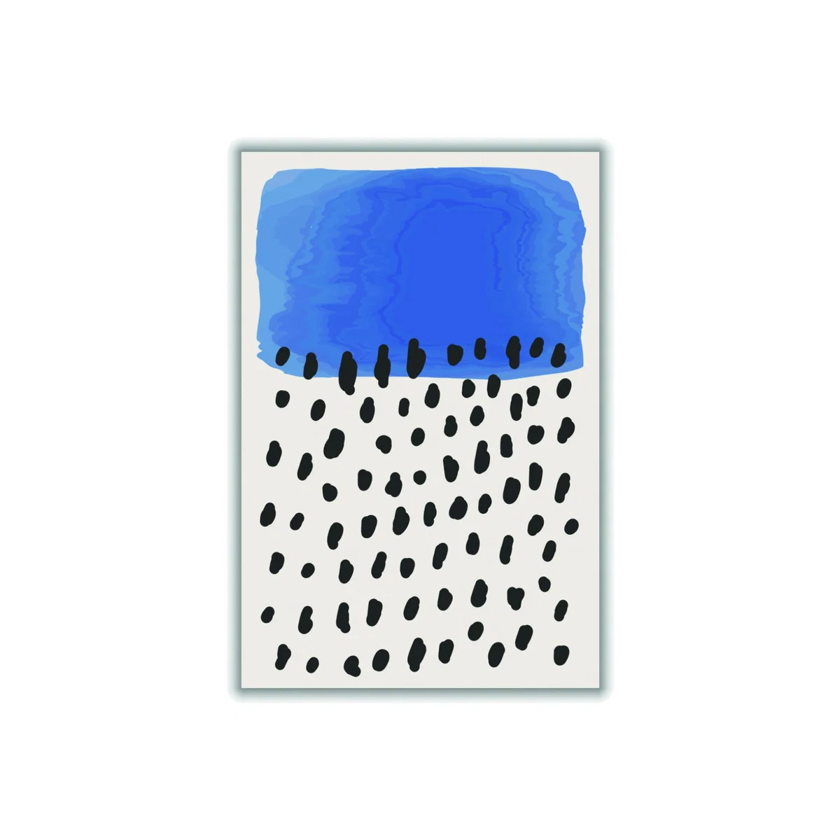 Blue Minimal Abstract Series #1 A1 594 X 841Mm Stanley Print House – image 1