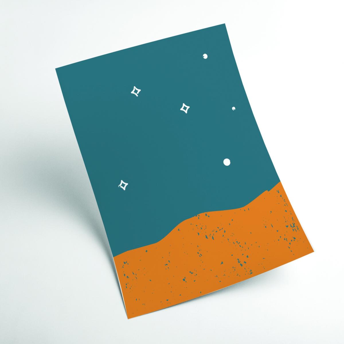 Yellow / Orange Starry Night Xxs Stanley Print House – image 2