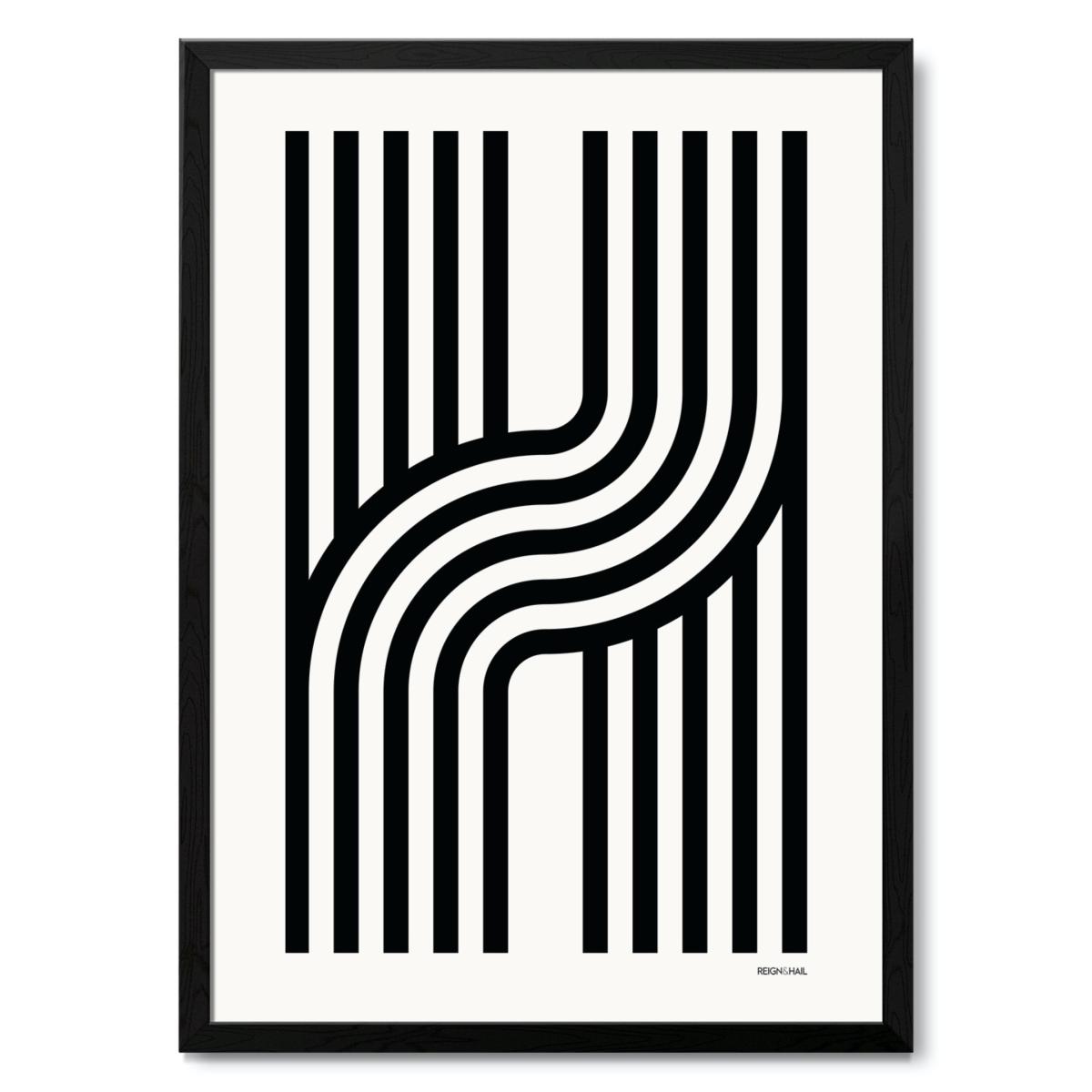 Geometric Typography Print ‘A-Z' Letter S Reign & Hail – image 12