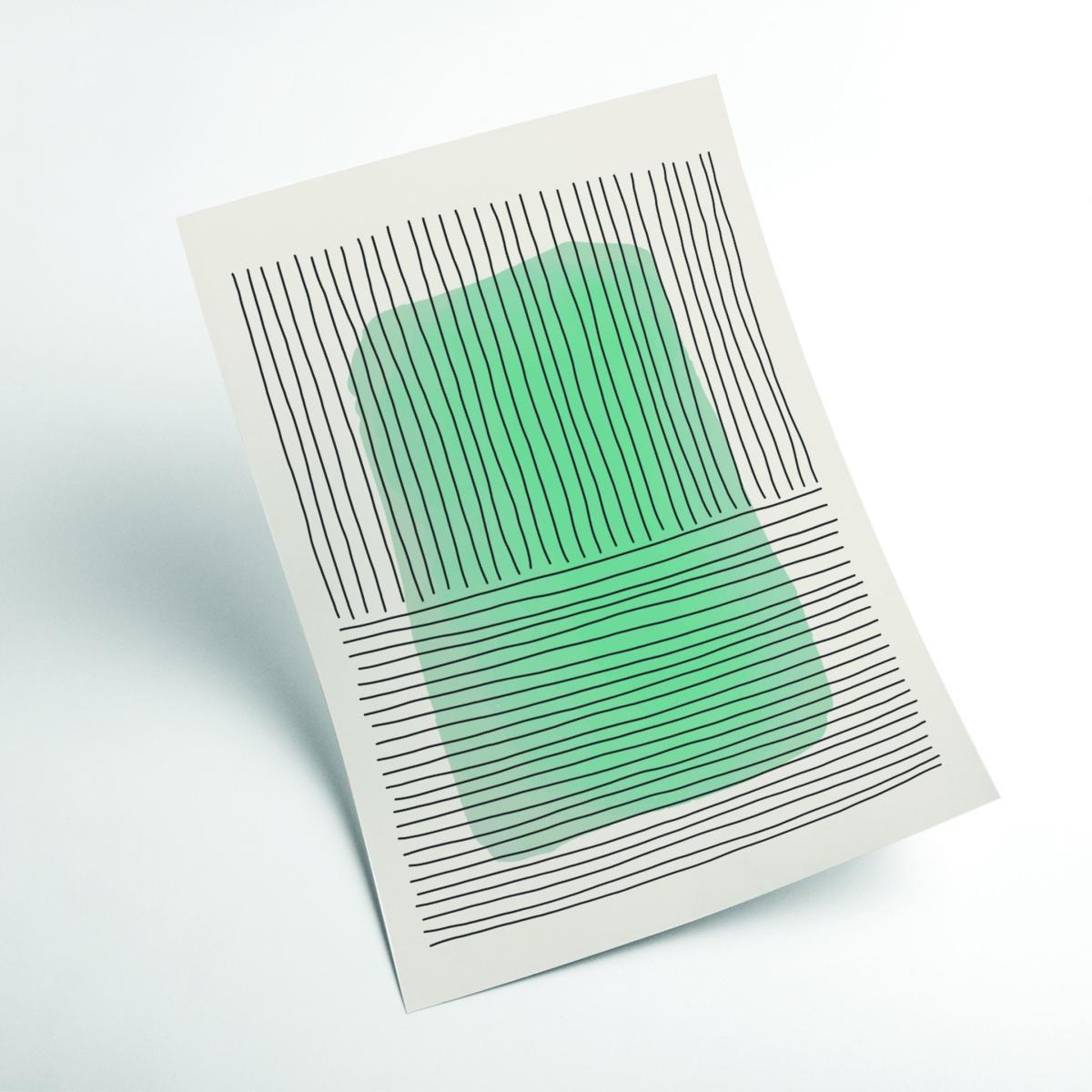 Green Minimalism #4 A2 420 X 594Mm Stanley Print House – image 2