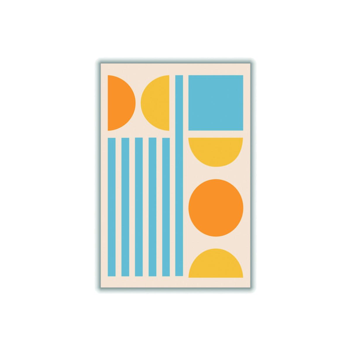 Bright Minimal Shapes Series #3 A3 297 X 420Mm Stanley Print House – image 1