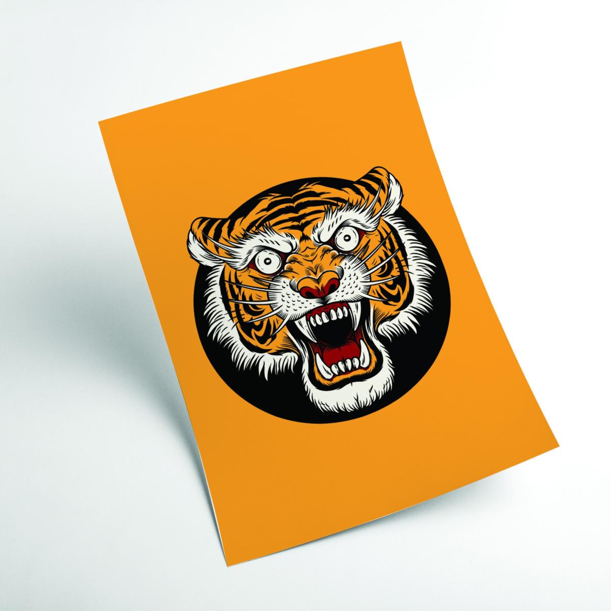 Yellow / Orange Vintage Tiger Medium Stanley Print House – image 2