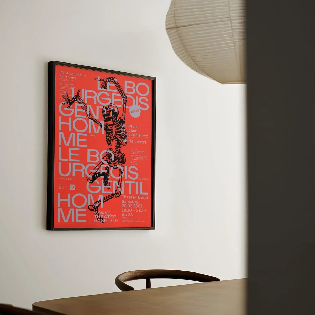 Red Le Bourgeois Gentilhomme - Giclee Fine Art Print - Small | A3 | 297 X 420Mm | East Side Studio London – image 2
