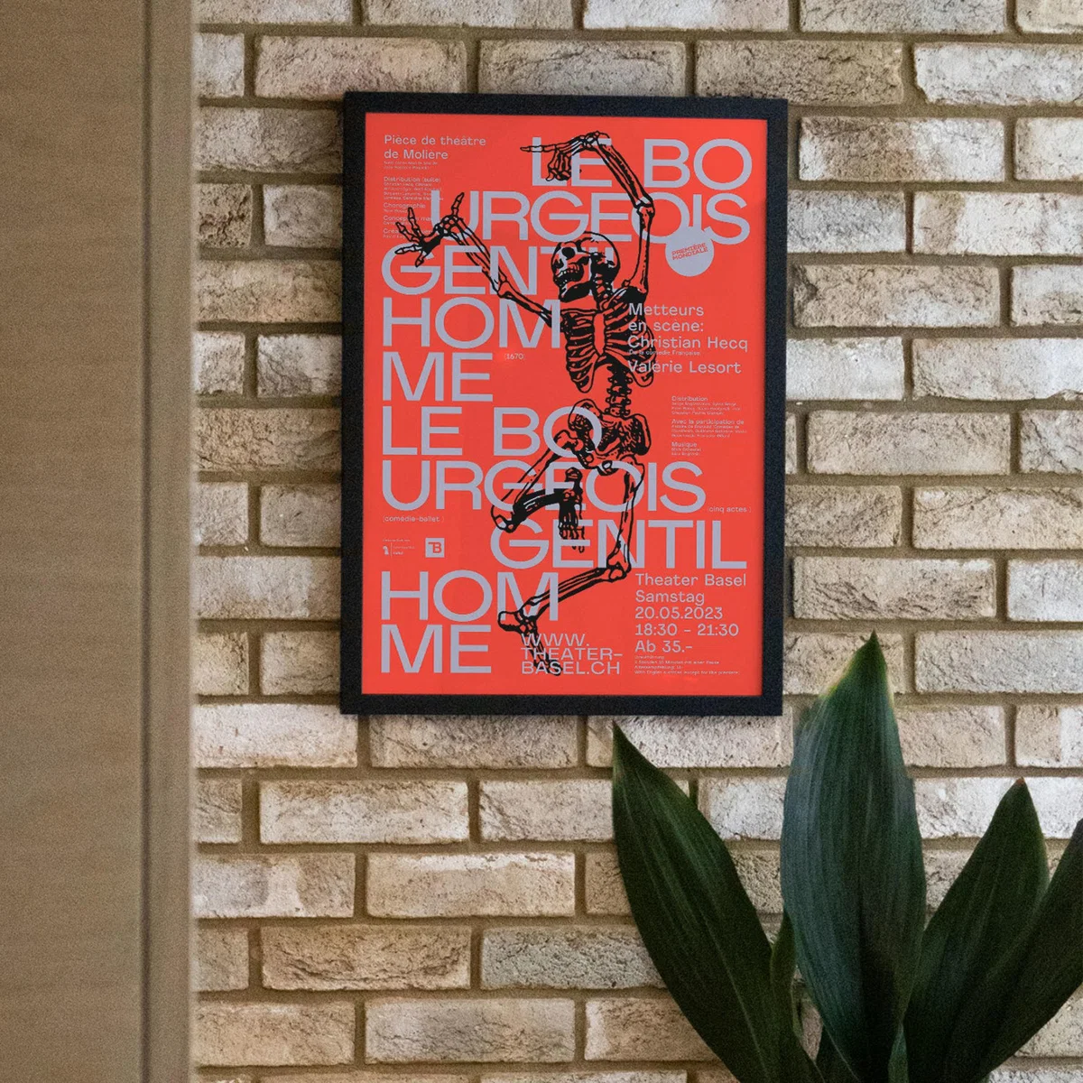 Red Le Bourgeois Gentilhomme - Giclee Fine Art Print - Small | A3 | 297 X 420Mm | East Side Studio London – image 3