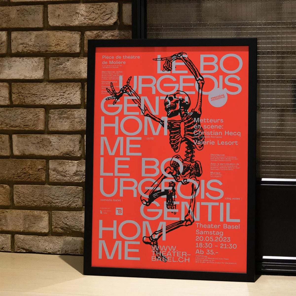 Red Le Bourgeois Gentilhomme - Giclee Fine Art Print - Small | A3 | 297 X 420Mm | East Side Studio London – image 4