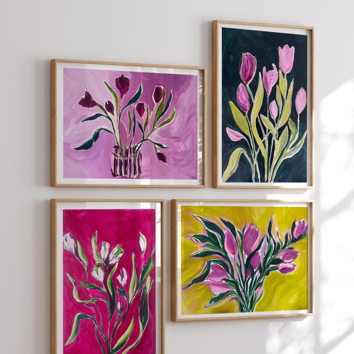 Green Friends Are Like Flowers - Abstract Floral Print Jessica Slack Studio – image 4