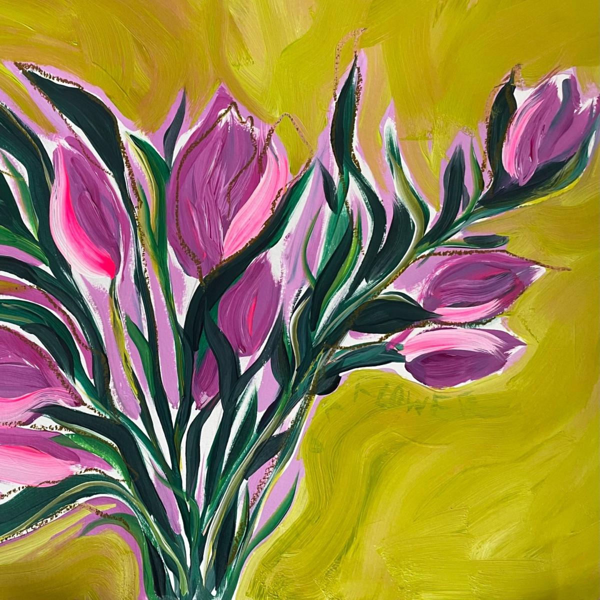 Green Friends Are Like Flowers - Abstract Floral Print Jessica Slack Studio – image 5