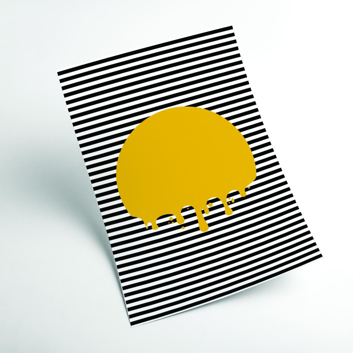 Yellow / Orange The Melting Sun Extra Small Stanley Print House – image 2