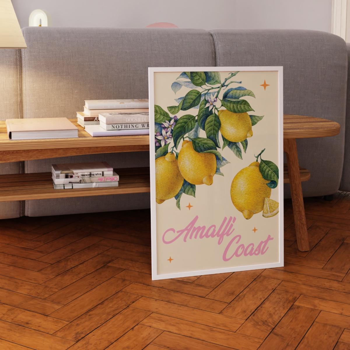 Yellow / Orange Amalfi Coast A3 Print Sofe Store – image 2