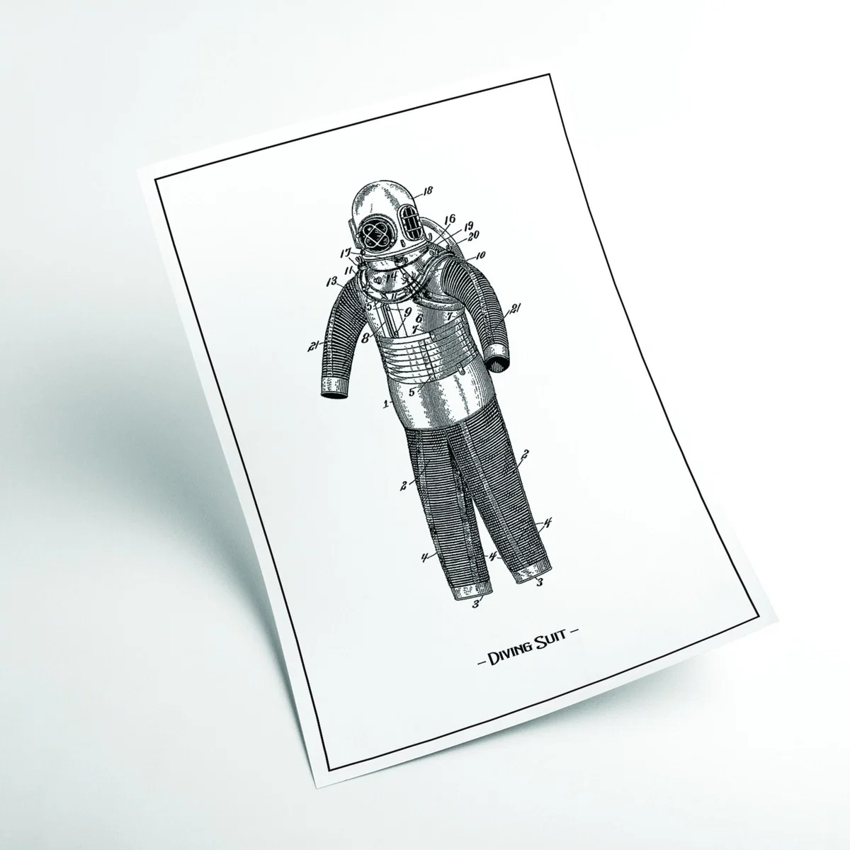 Grey Diving Suit A2 420 X 594Mm Stanley Print House – image 2