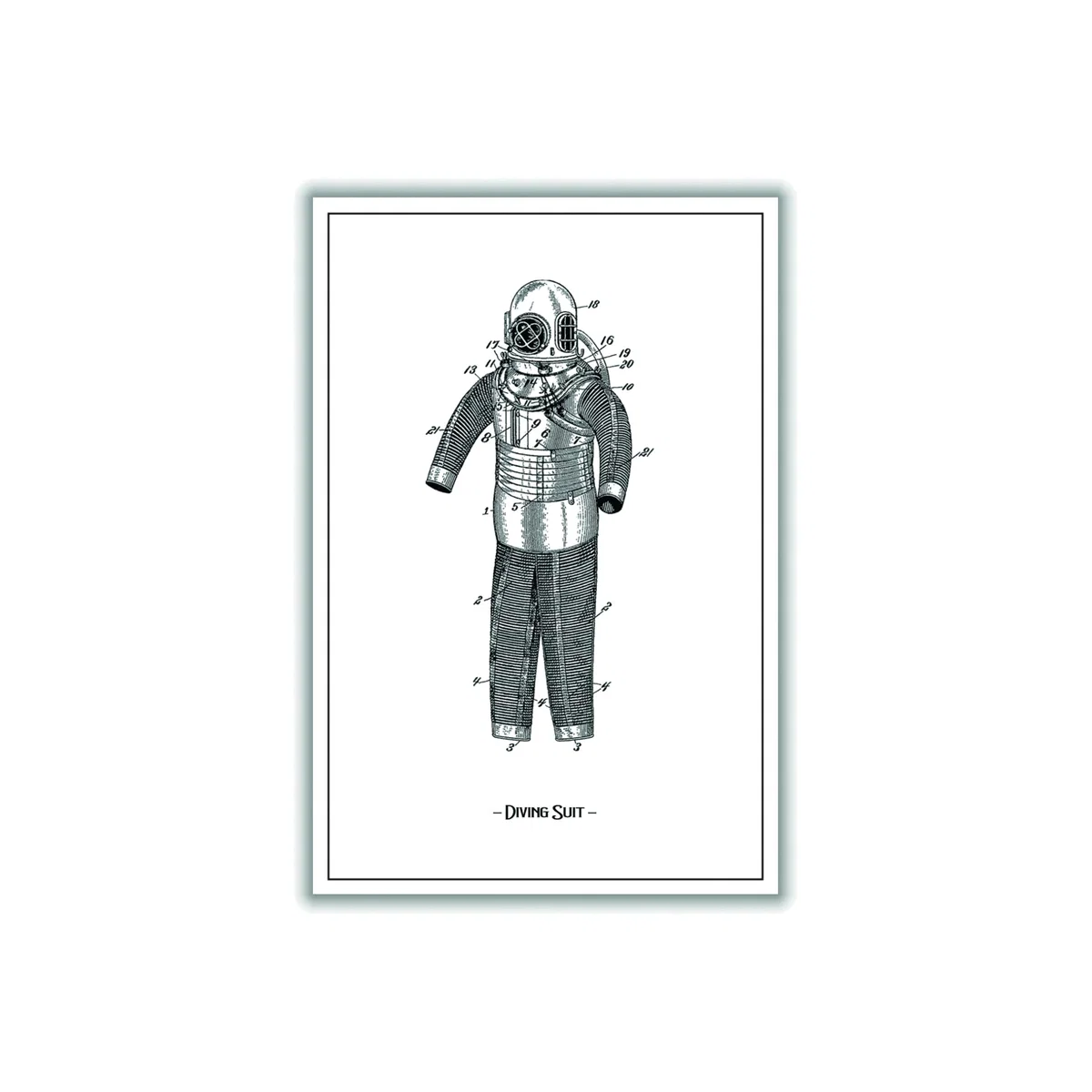 Grey Diving Suit A2 420 X 594Mm Stanley Print House – image 1
