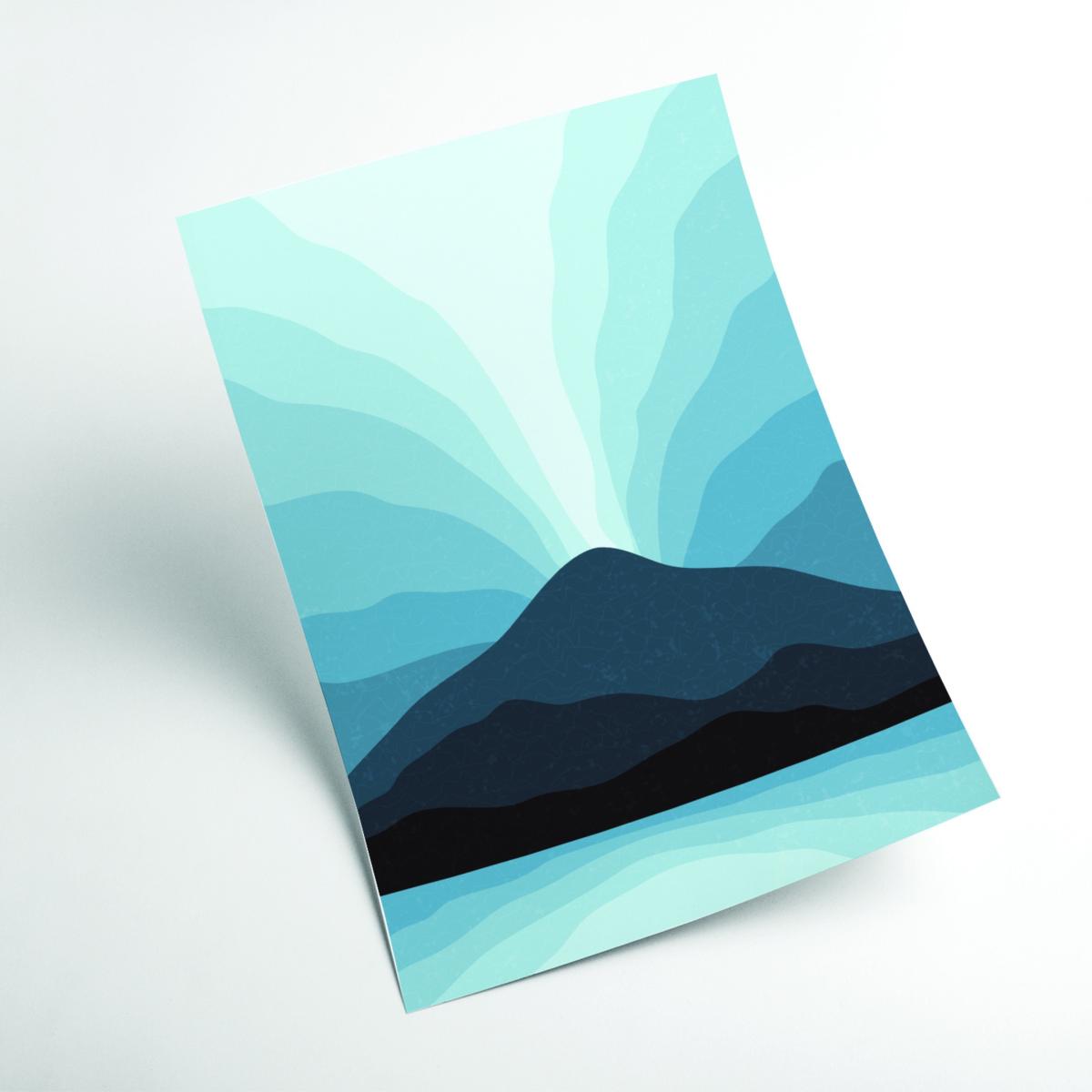 Blue Mountain Vibes #1 A4 210 X 297Mm Stanley Print House – image 2