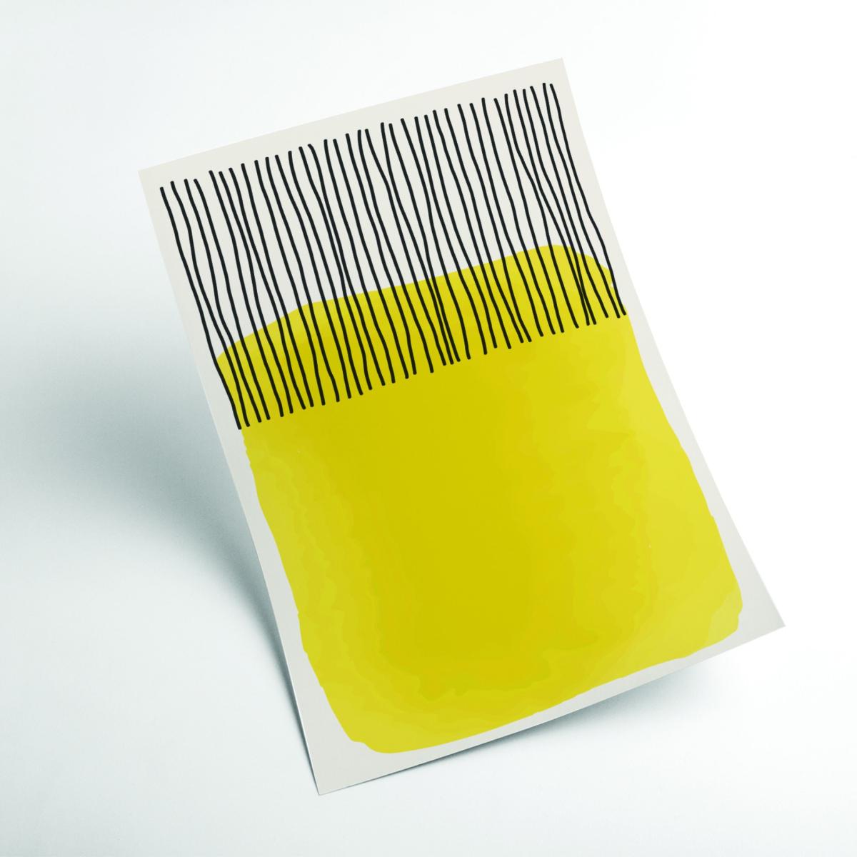Yellow / Orange Minimal Watercolor Shapes #4 Small Stanley Print House – image 2