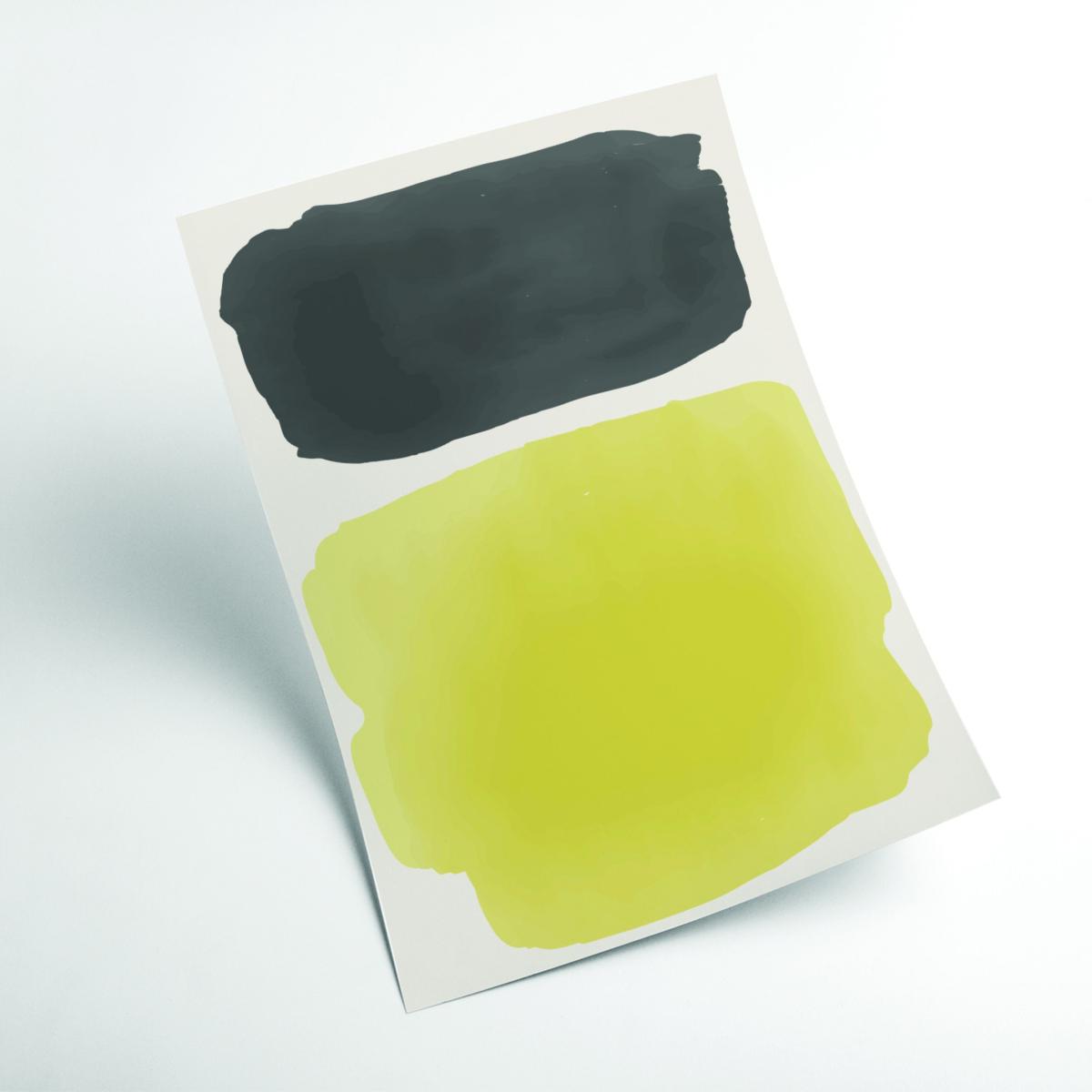 Yellow / Orange Black And Yellow Watercolor #4 Medium Stanley Print House – image 2