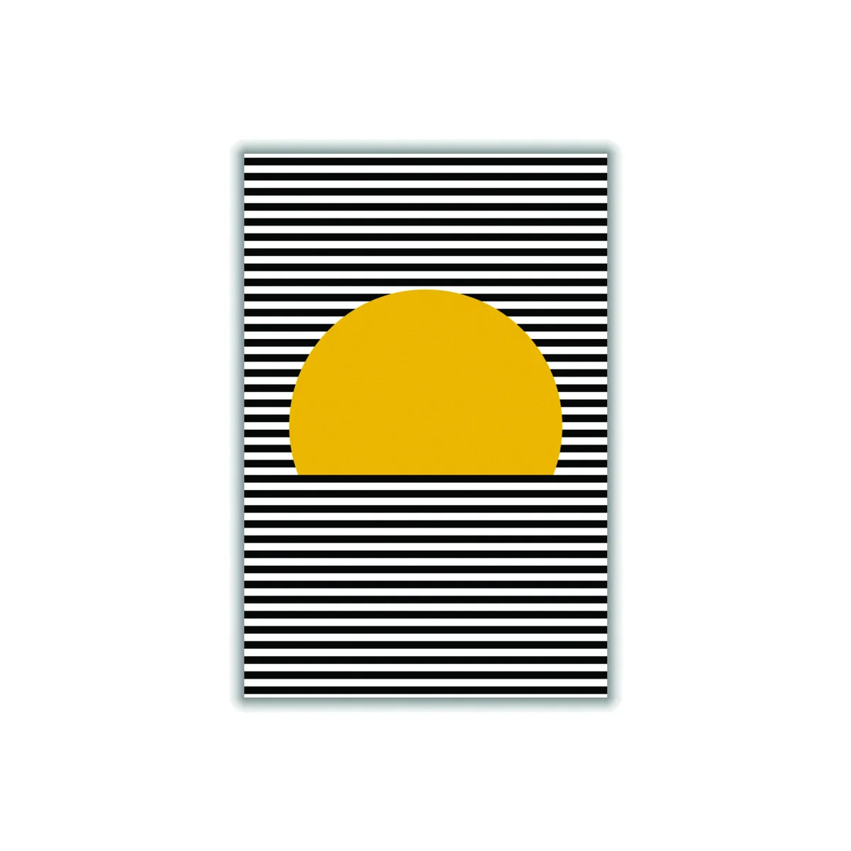 Yellow / Orange Sunset Line Art Extra Large Stanley Print House – image 1