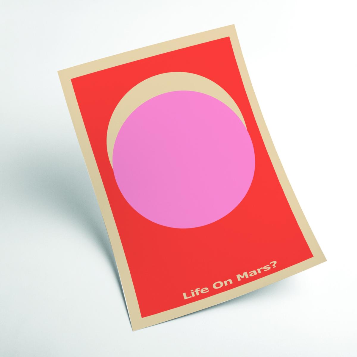 Red Life On Mars? A4 210 X 297Mm Stanley Print House – image 2