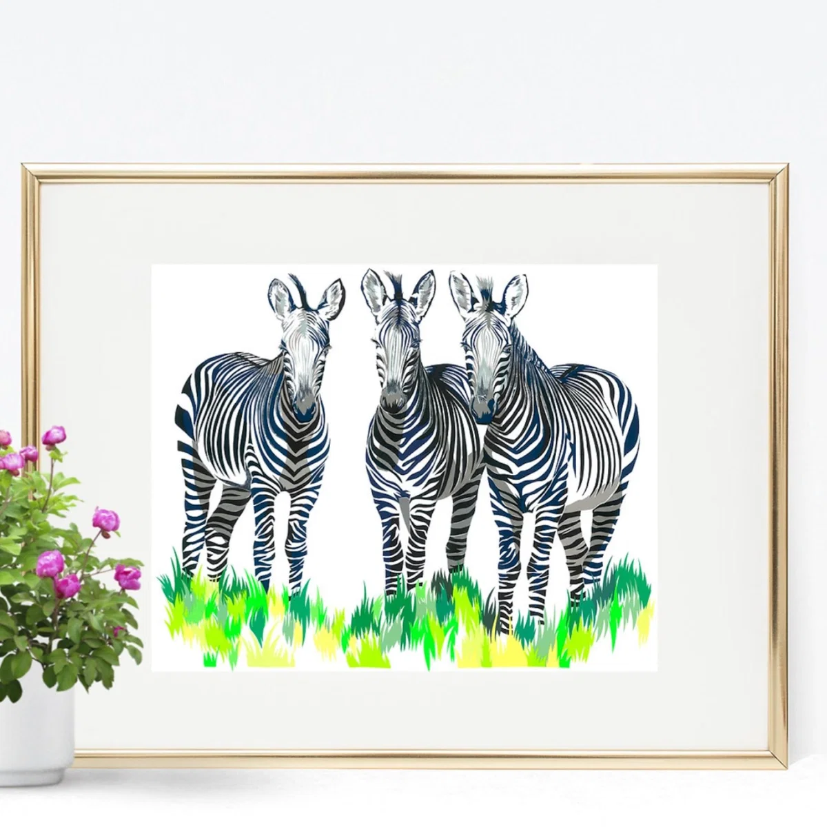 White Zebra Limited Edition Giclee Fine Art Print Medium Chloe Croft London Limited – image 2