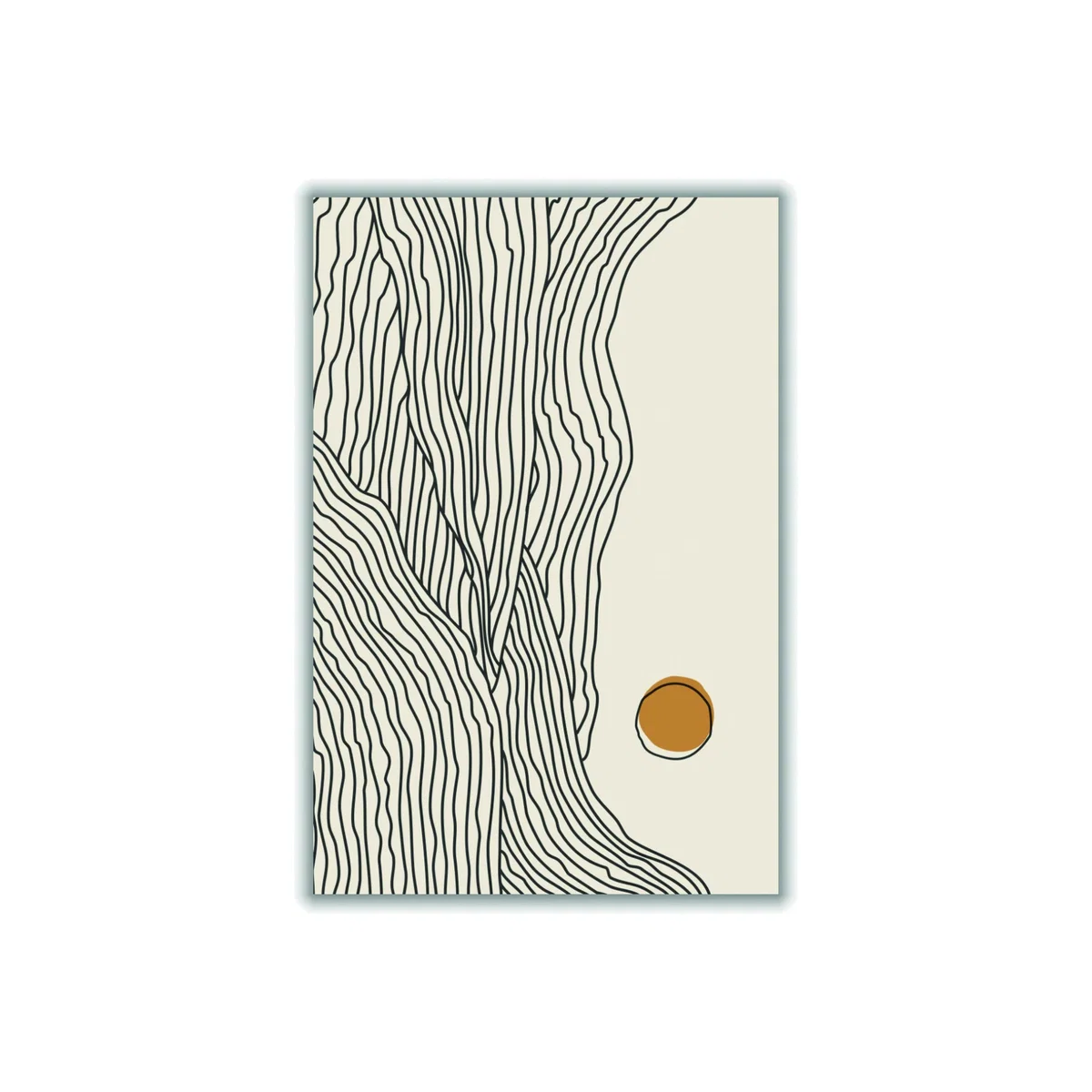 Yellow / Orange Boho Sunny Mountains Small Stanley Print House – image 1