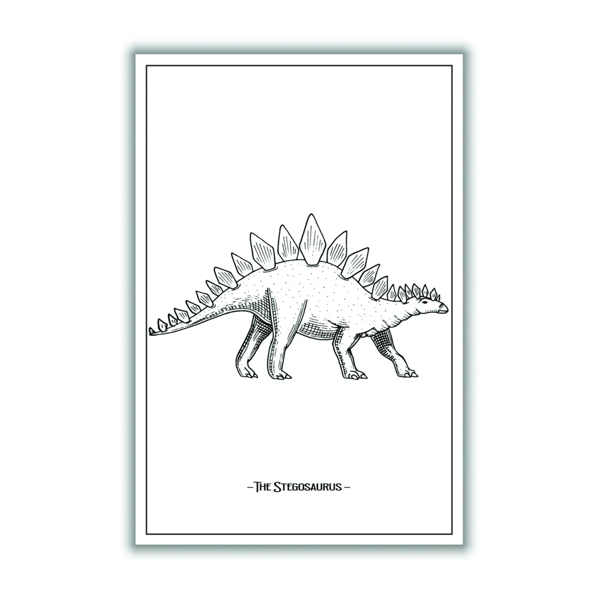 Black The Stegosaurus Medium Stanley Print House – image 3