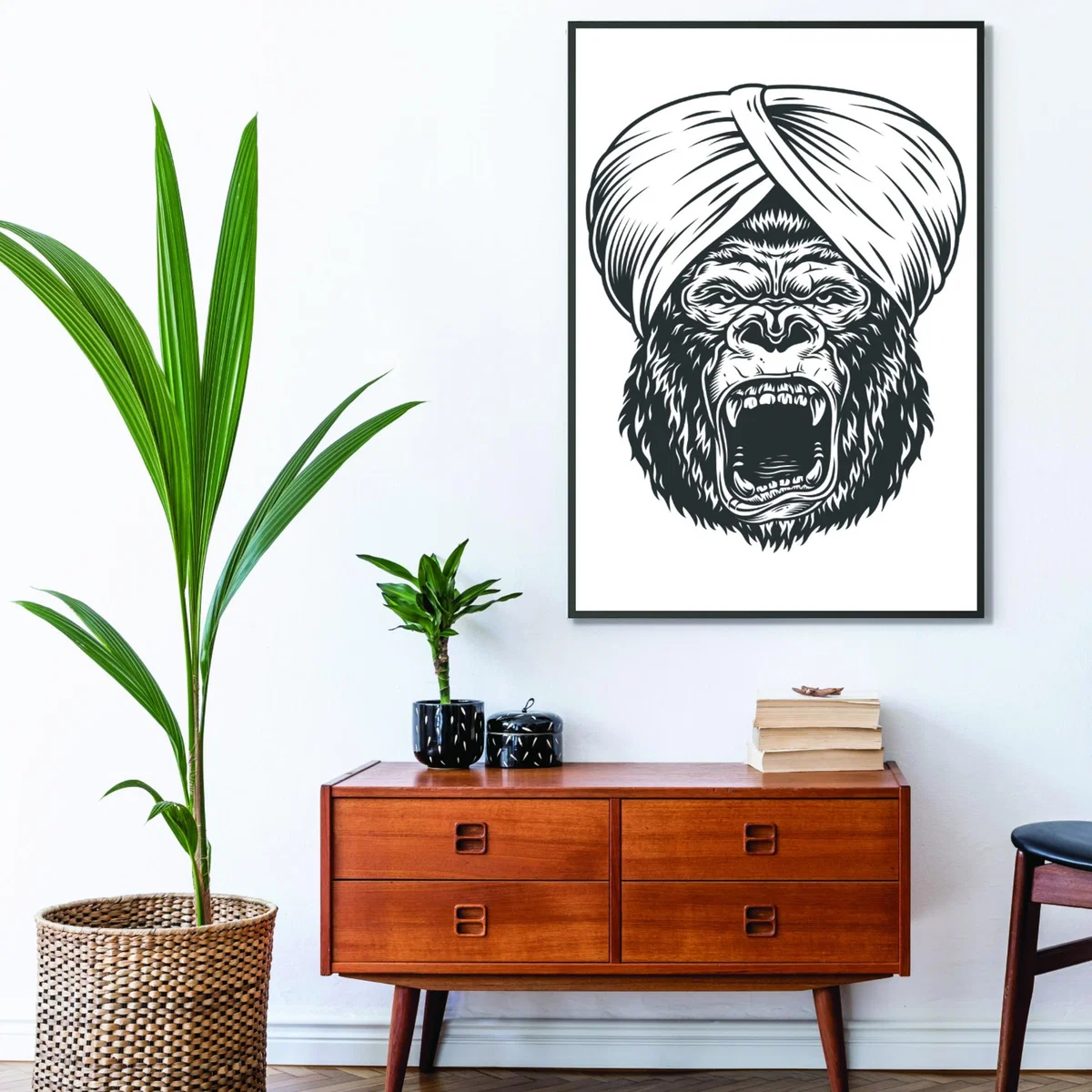 Black Wise Gorilla Xxs Stanley Print House – image 3