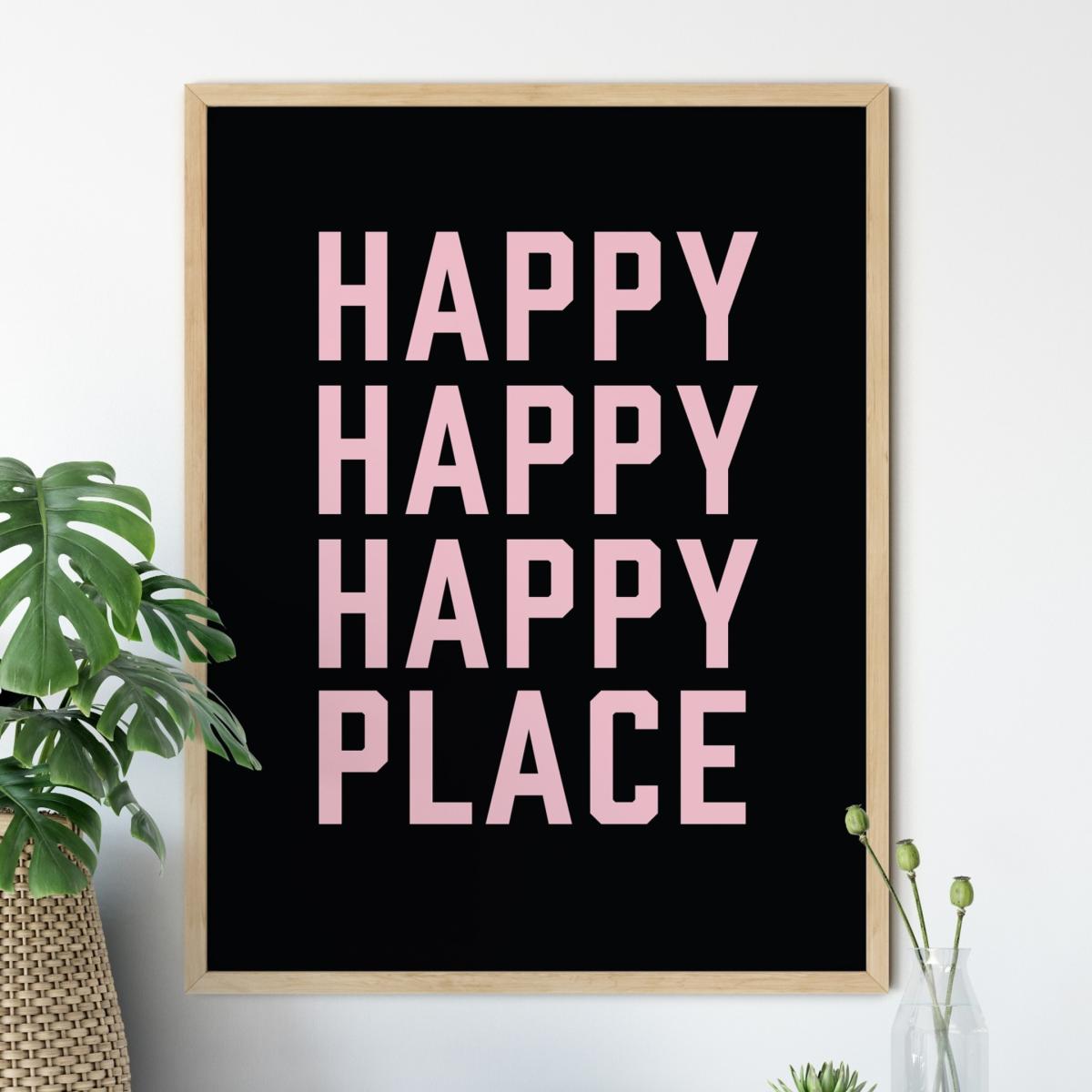 Black Happy Place A3 297 X 420Mm The Native State – image 3