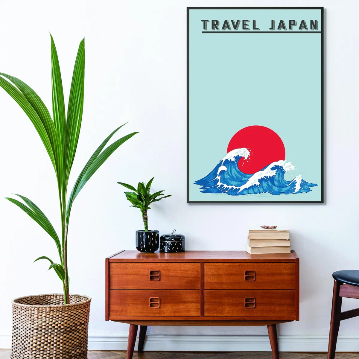 Blue Travel Japan - Japanese Waves A4 210 X 297Mm Stanley Print House – image 3