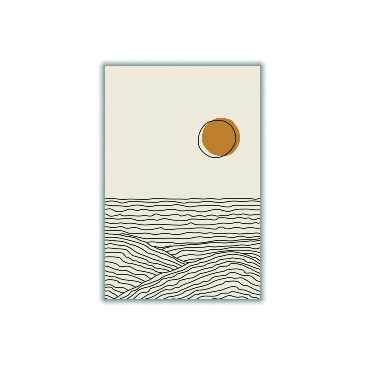 Yellow / Orange Boho Sunset Series #4 Extra Small Stanley Print House – image 1