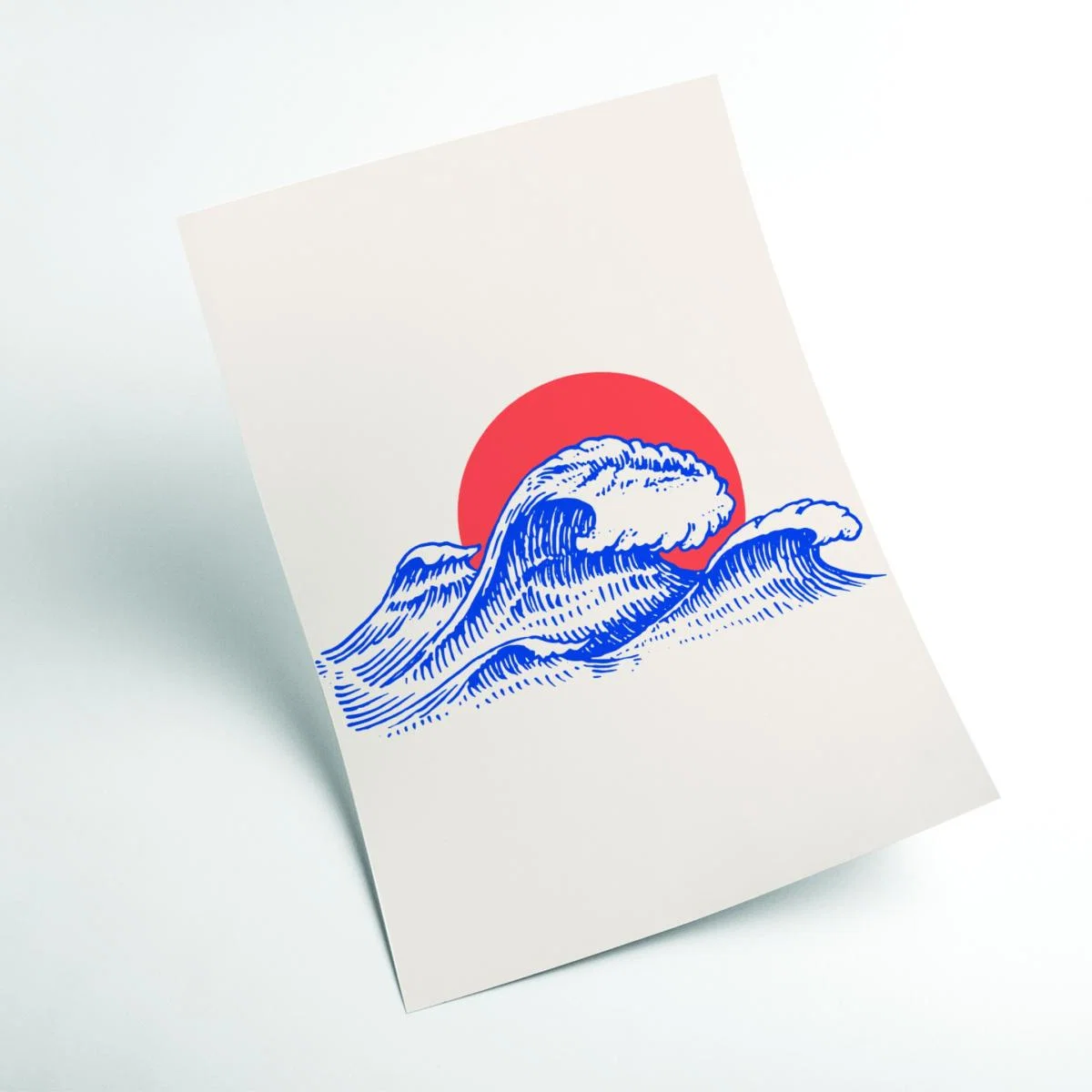 Blue Chill Waves A3 297 X 420Mm Stanley Print House – image 2