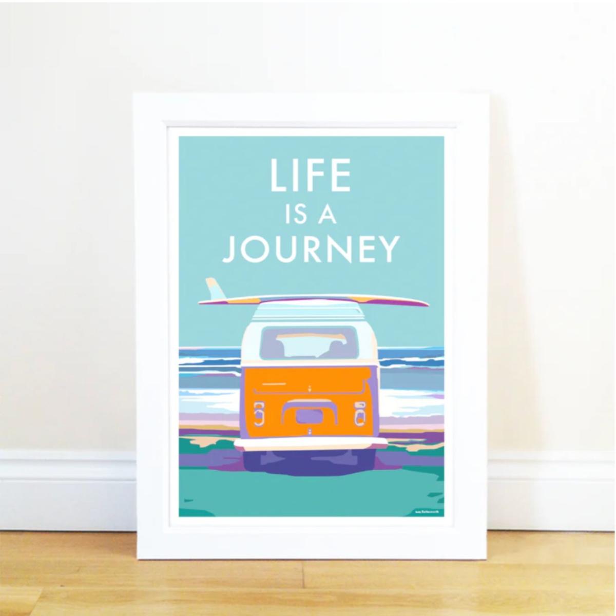 Life Is A Journey Quote Print | A4 | 210 X 297Mm | Becky Bettesworth – image 2