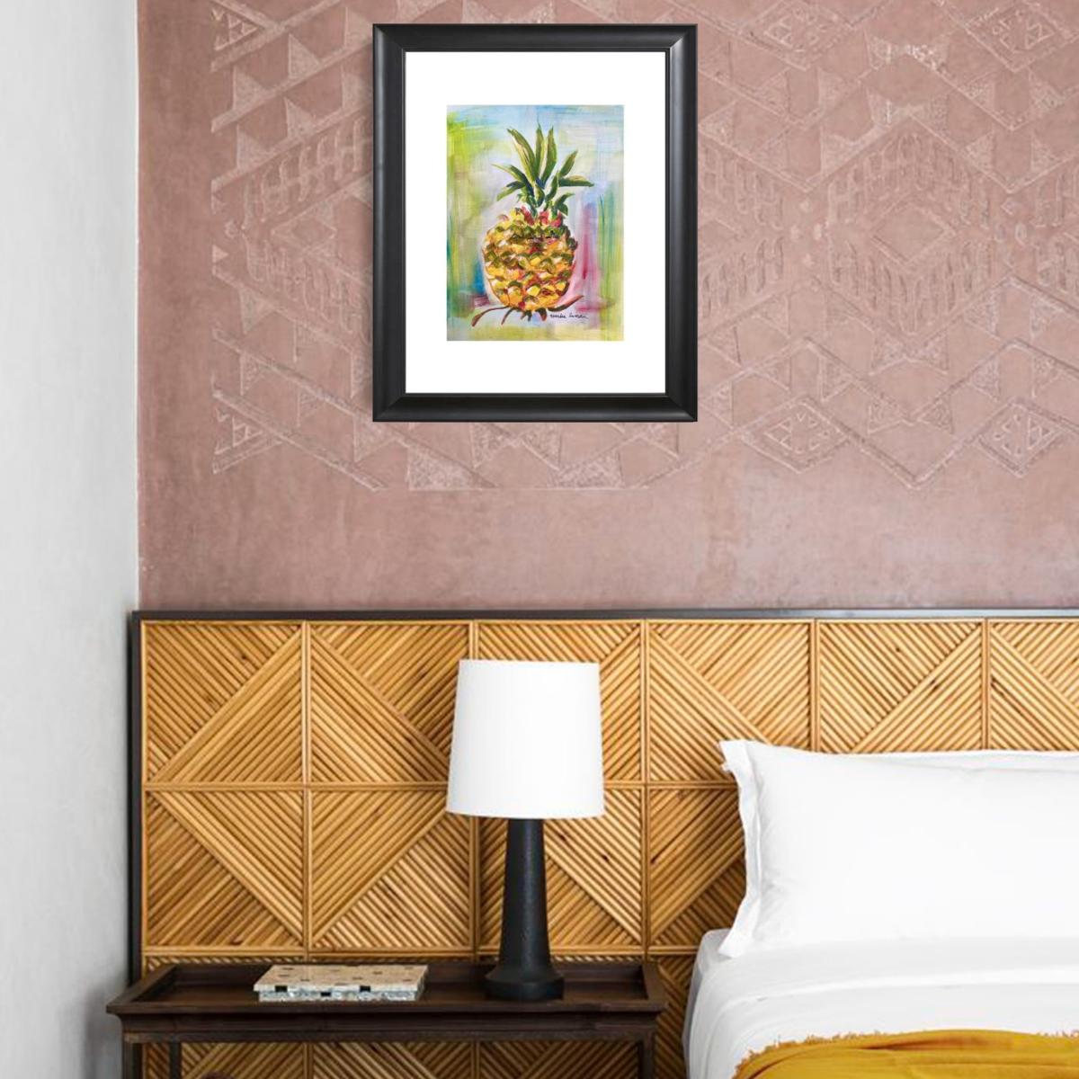 Art Print Pineapple Neon Abstract Catchii – image 2