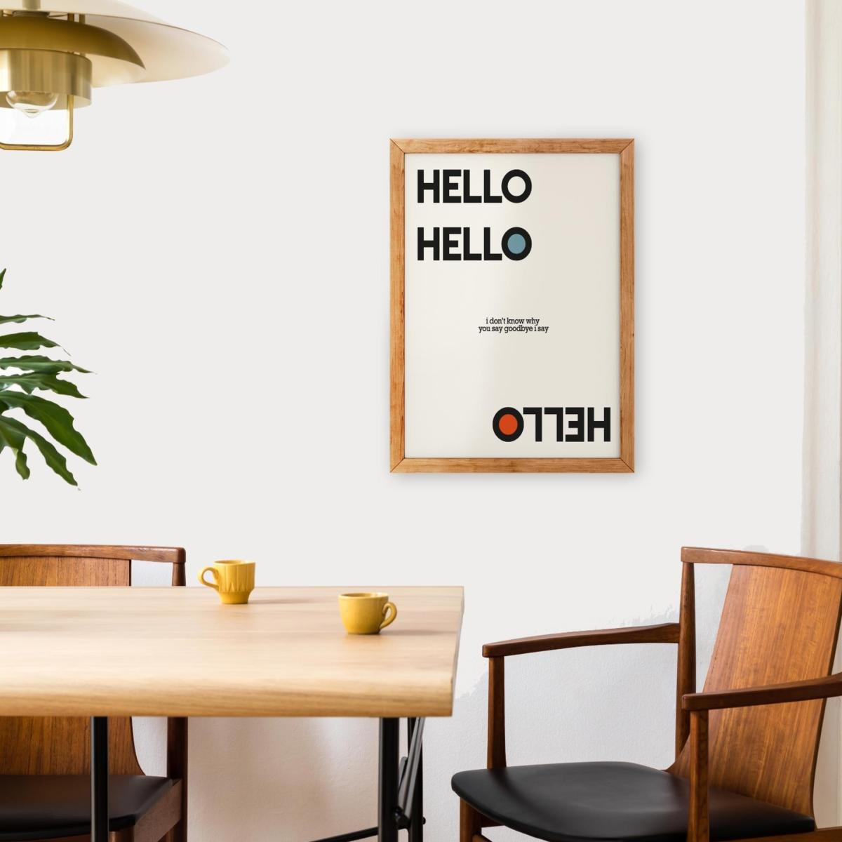 Neutrals Hello Goodbye Beatles Inspired Retro Giclée Art Print A3 297 X 420Mm Fanclub – image 3