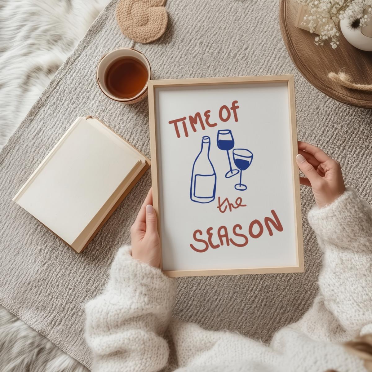 Blue / Brown Time Of The Season Retro Music Giclée Art Print A2 | A2 | 420 X 594Mm | Fanclub – image 3