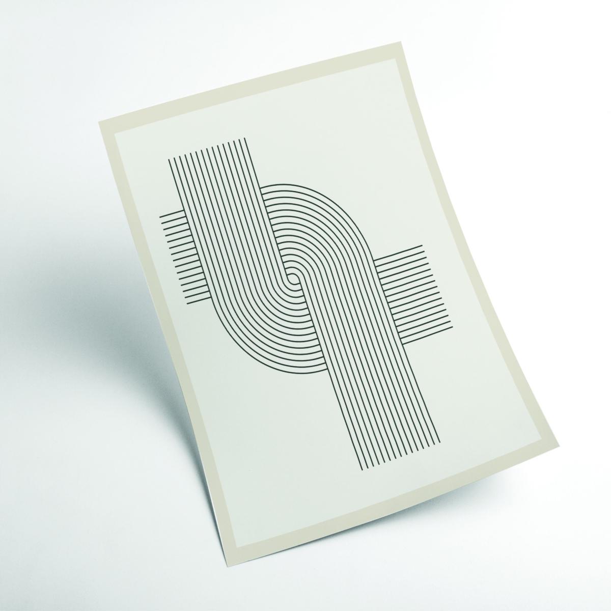Grey Modern Geometric 3 A4 210 X 297Mm Stanley Print House – image 2