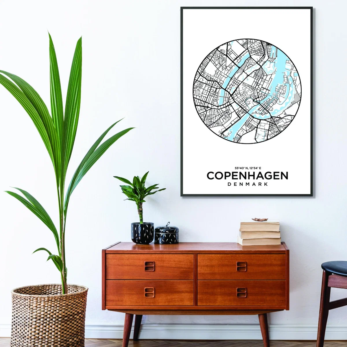 Blue Map Of Copenhagen Extra Small Stanley Print House – image 3