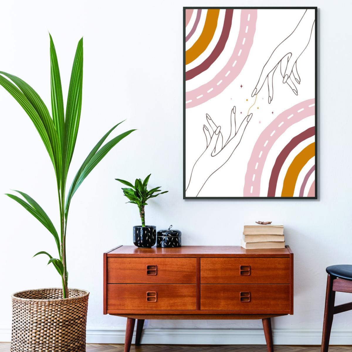 Rose Gold We Are All Connected A4 210 X 297Mm Stanley Print House – image 3