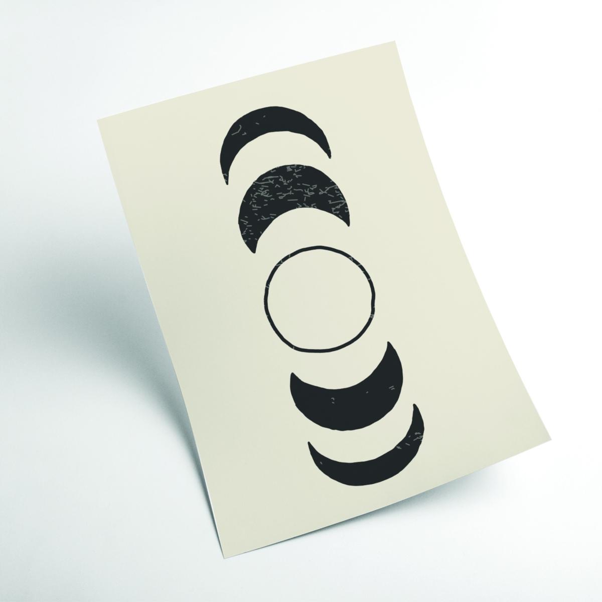 Black Boho Sun And Moon #3 Small Stanley Print House – image 2