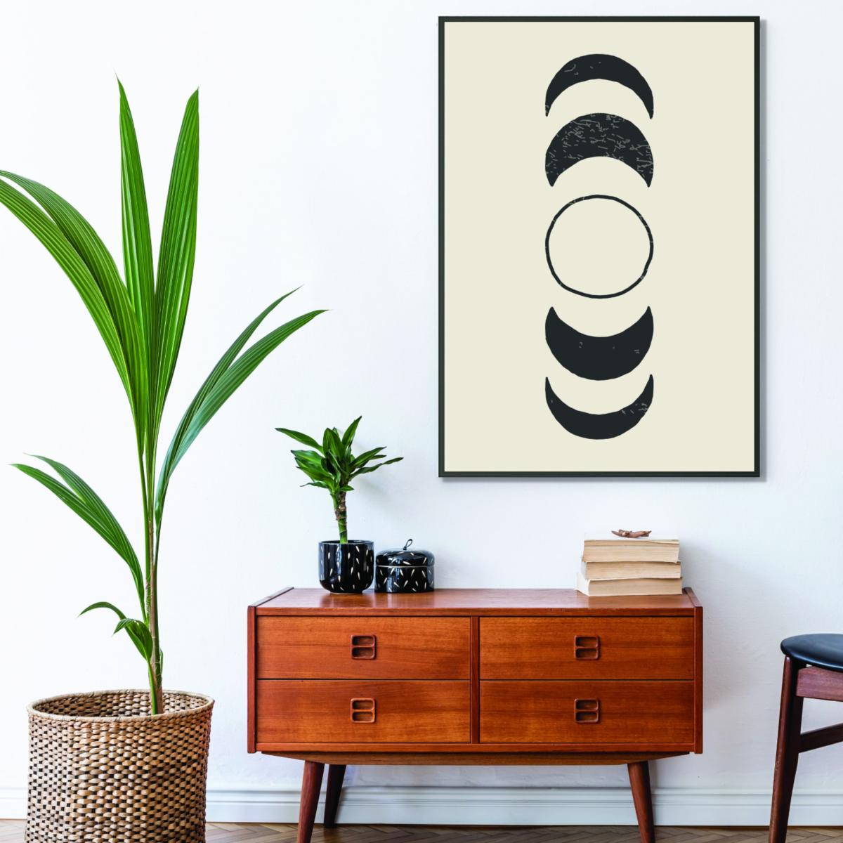 Black Boho Sun And Moon #3 Small Stanley Print House – image 3