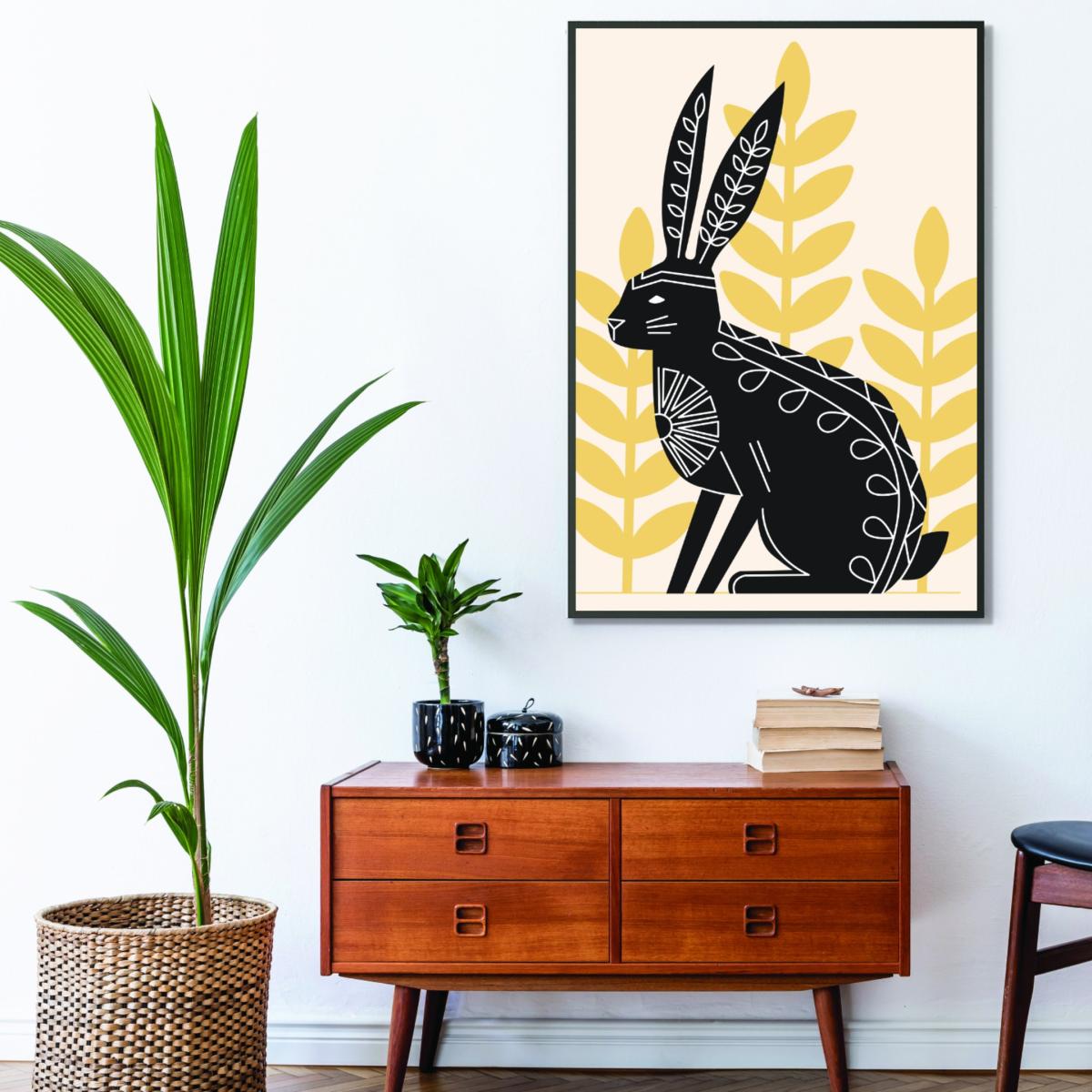 Black Bunny's Natural Habitat Extra Small Stanley Print House – image 3