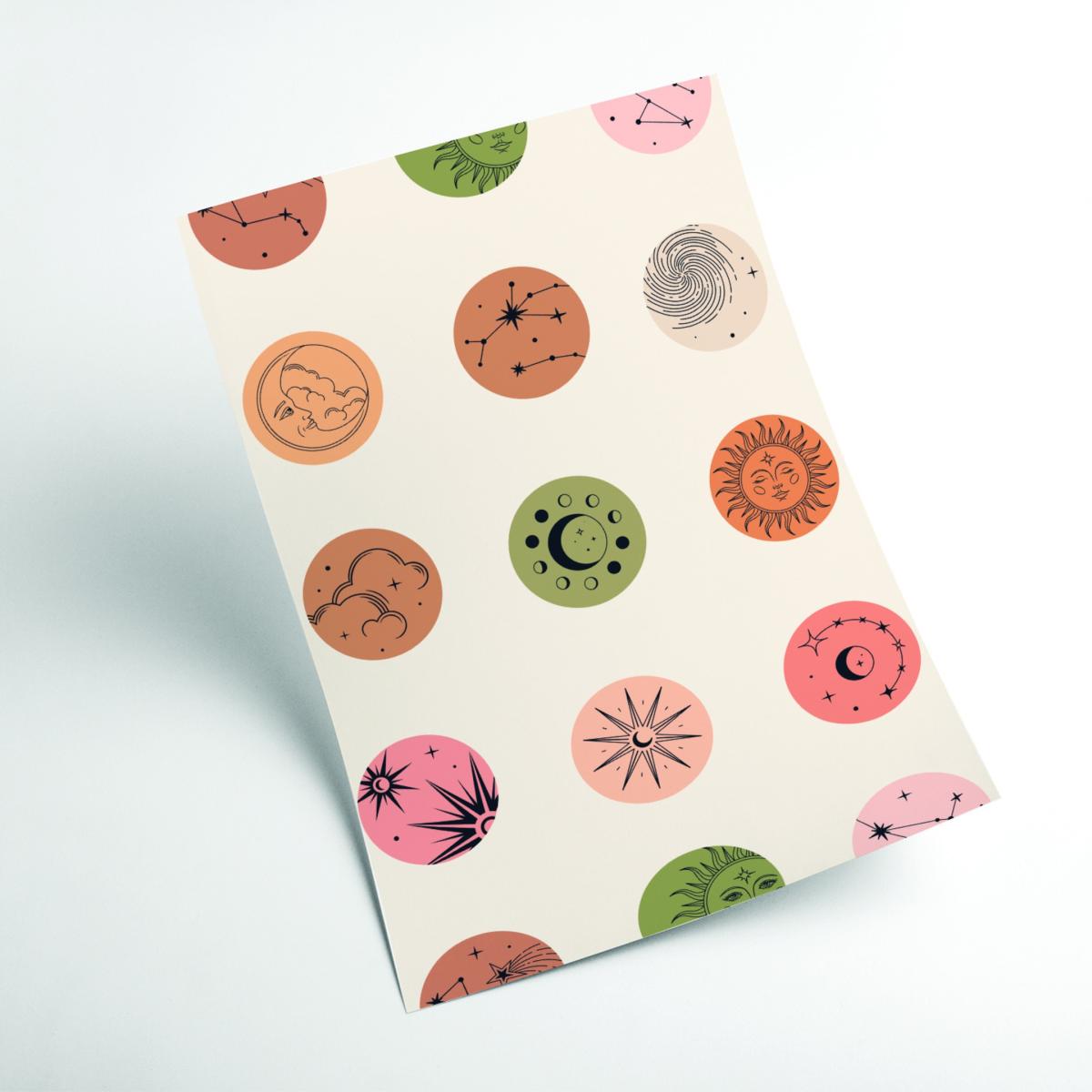 Rose Gold Sun & Moon Extra Small Stanley Print House – image 2
