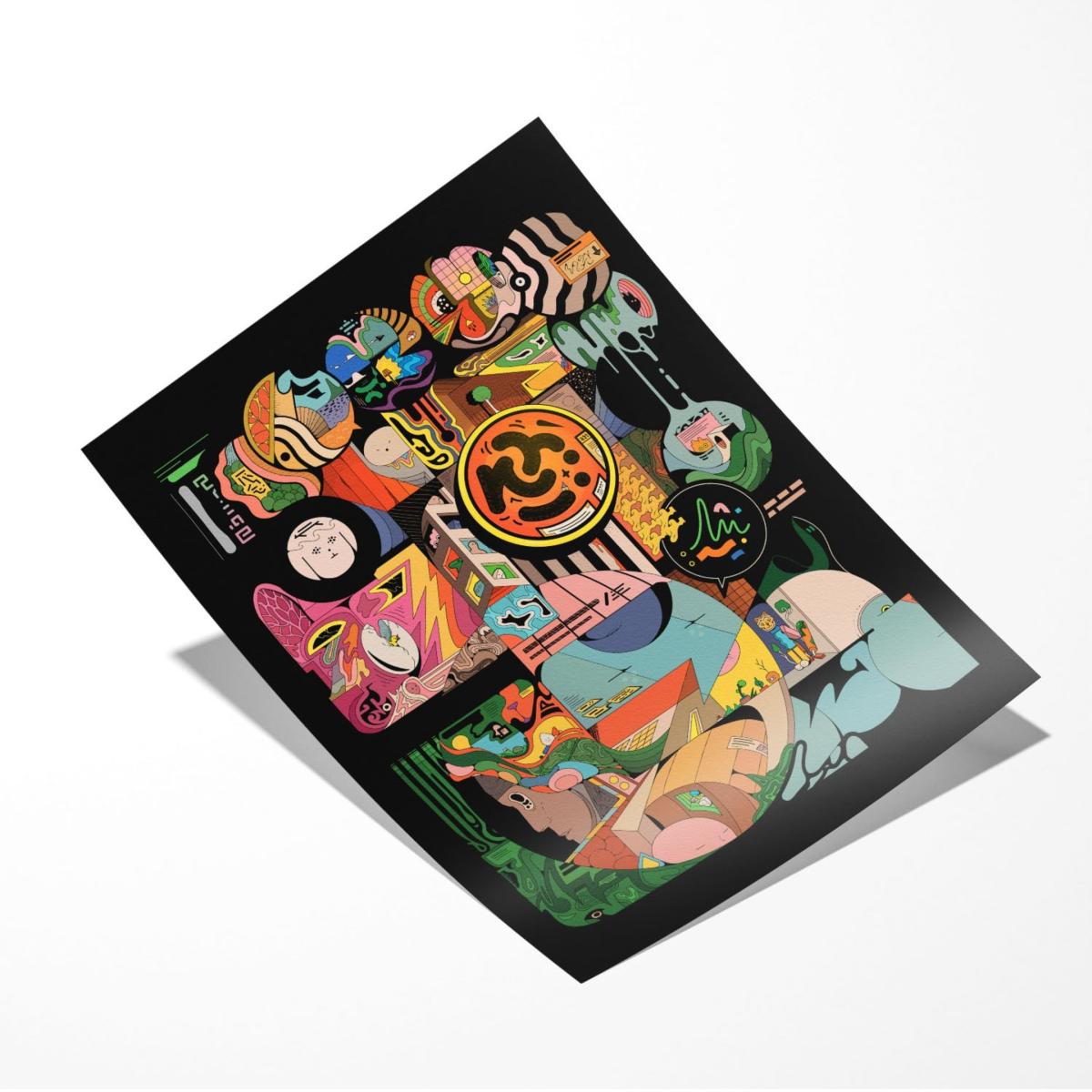 Black Bbynaut - Giclee Fine Art Print - Small | 12 X 16" | East Side Studio London – image 2