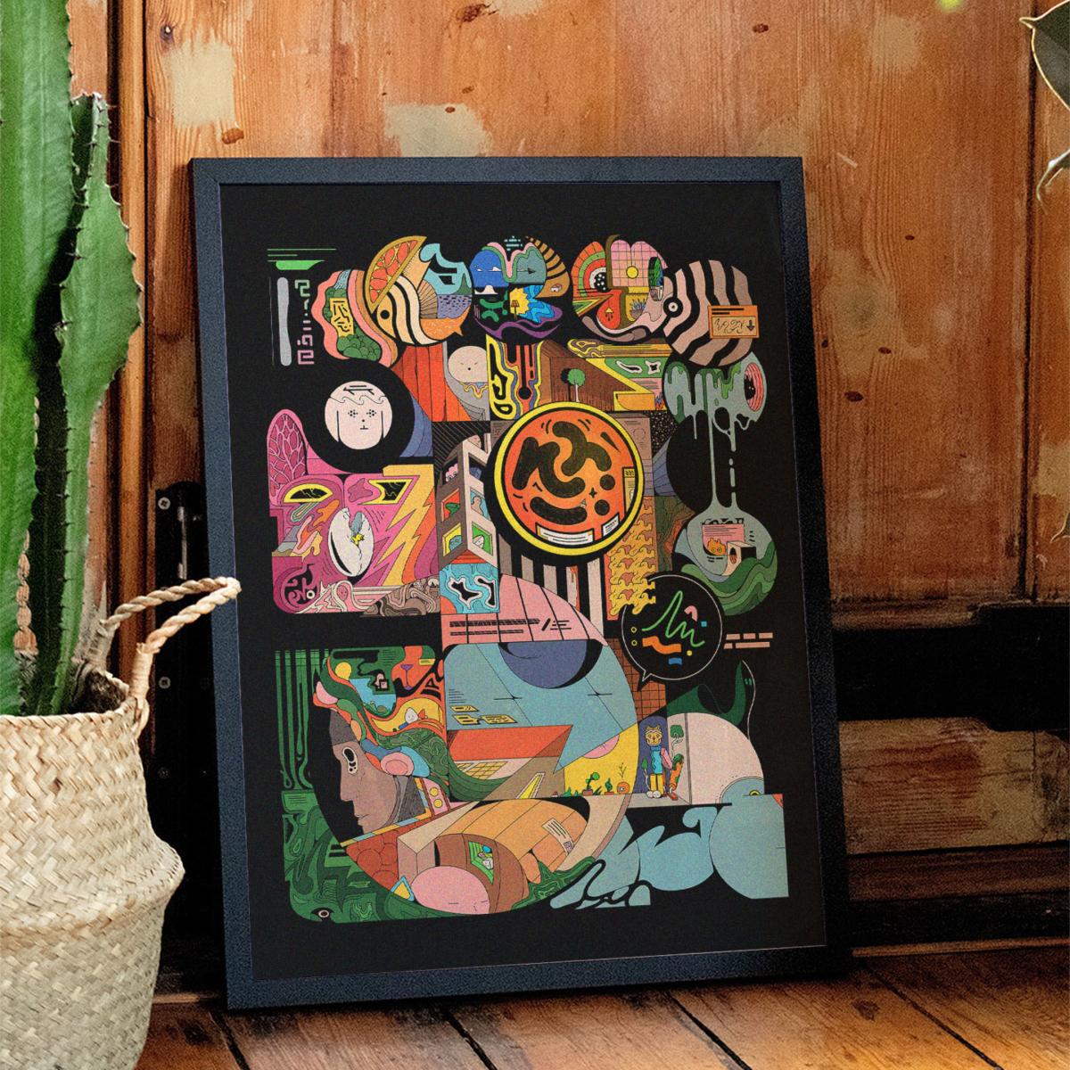 Black Bbynaut - Giclee Fine Art Print - Small | 12 X 16" | East Side Studio London – image 3