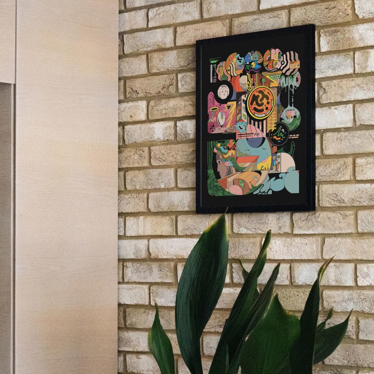 Black Bbynaut - Giclee Fine Art Print - Small | 12 X 16" | East Side Studio London – image 4