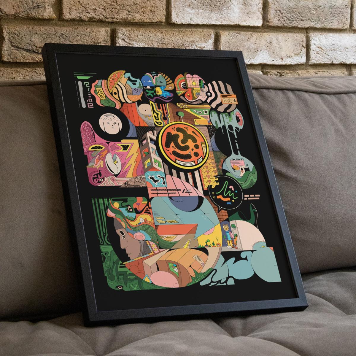 Black Bbynaut - Giclee Fine Art Print - Small | 12 X 16" | East Side Studio London – image 5